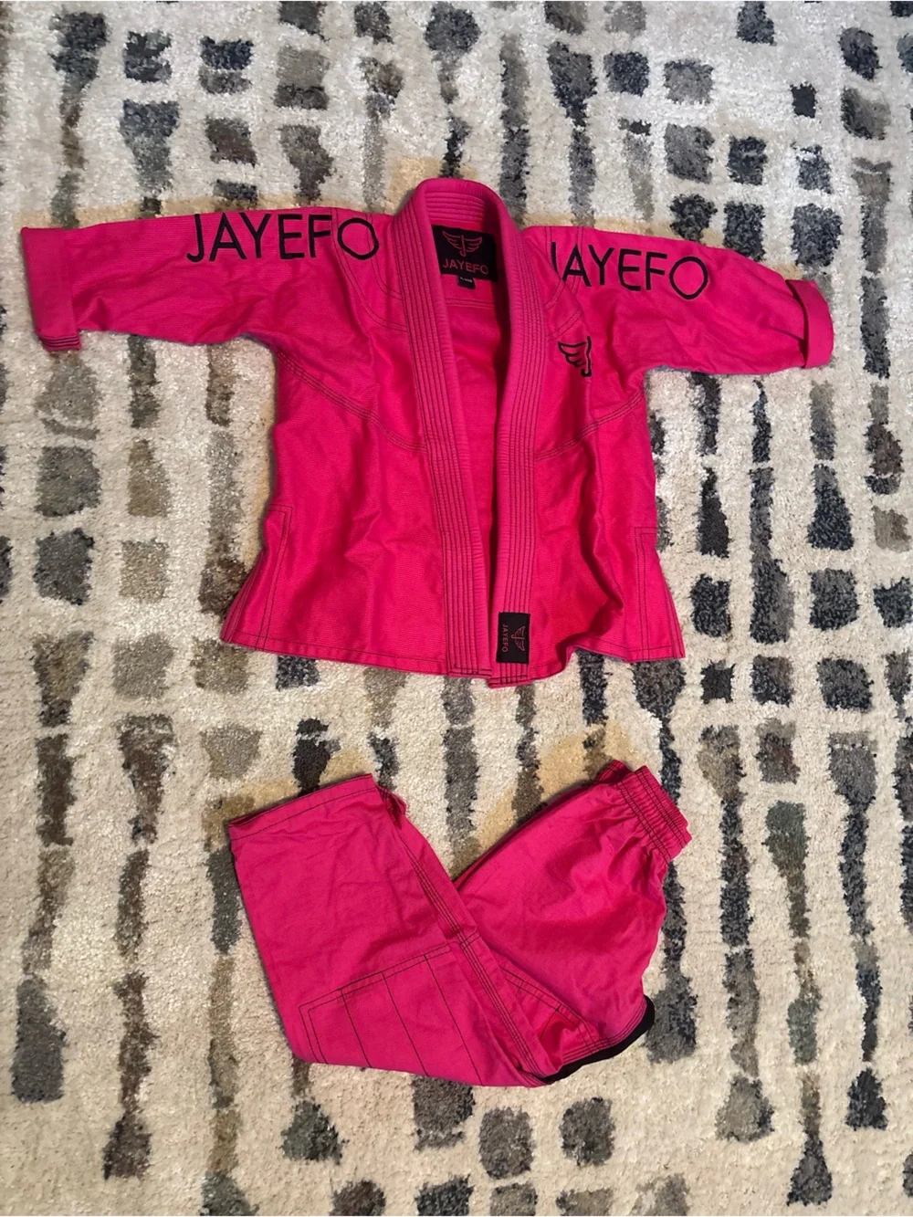 Jayefo Pink Jujitsu Gi Youth Girls K-000